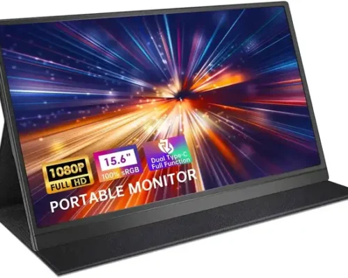Portable Screen monitor 15.6-inch HD USB C and Mini HDMI works directly on laptop without charger