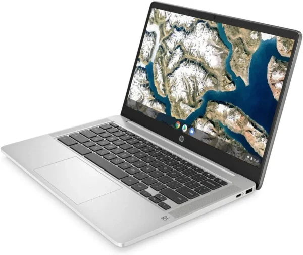 HP Chromebook 14A-NA1083CL Celeron N4500 128GB SSD 4GB DRR4 14.0 Inch 1920x1080 Intel UHD Graphics Chrome OS Silver BUSINESS LAPTOP 1 YEAR WARRANTY LAPTOP IN LEBANON