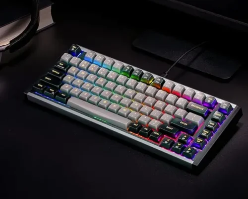 Wired mechanical keyboard is built for gamers and professionals who damed speed accuracy and style
