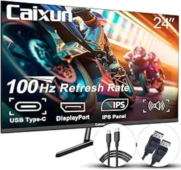 CAIXUN CM24X3 24", FHD, 100Hz, TYPE C+HDMI+VGA, BUILT IN SPEAKERS