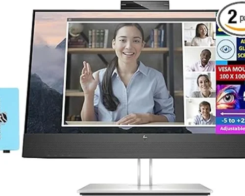 HP 24″VGA+HDMI ULTRA SLIM RES 1920 x 1080 BORDERLESS SILVER/BLACK MONITOR