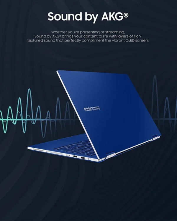 GALAXY BOOK X360 NP930QCG-K01US i7-1065G7 8GB 512GB SSD 13.3" FHD QLED Iris Plus Blue W11 BUSINESS LAPTOP 1 YEAR WARINTY LAPTOP IN LEBANON