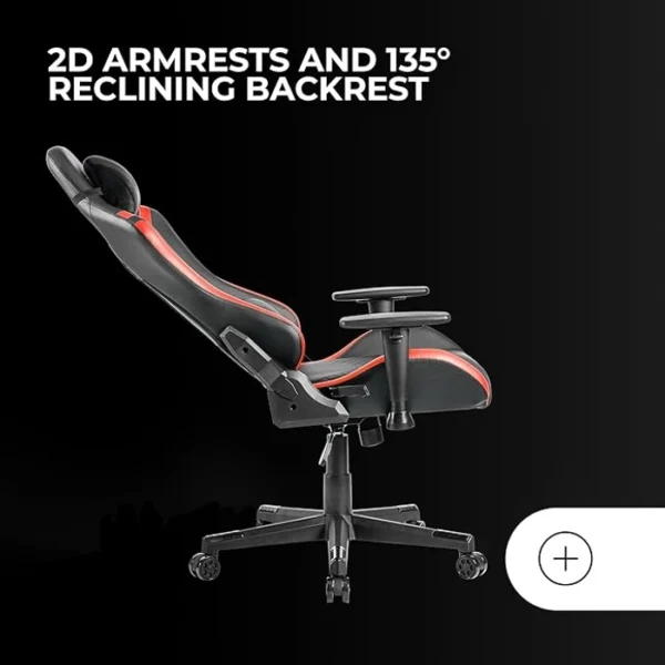 MARS GAMING MGC-PRO PROFESSIONAL GAMING CHAIR MGCPROBR SQUARE ARMREST NECK + BACK SOFT-TOUCH CUSHIONS LEATHERETTE RED GAMING CHAIRS IN LEBANON