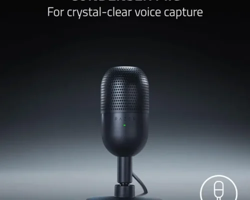 Razer Seiren V3 Mini USB Microphone Condenser Mic – Supercardioid Pickup Pattern