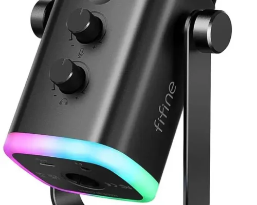 FIFINE AMPLIGAME AM8 Lighting, Tap-to-Mute, Cardioid Pattern, Volume & Monitoring Controls