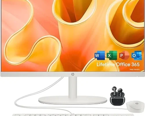 HP AIO 24-CR0069NY (B94WLEA#B1R), I5-1334U 4.6GHZ/1.3GHZ, 8GB  512GB SSD NVME INTEL IRIS XE GRAPHICS WIFI  HDMI 2.0 SPEAKER CAM KB & MOUSE WHITE