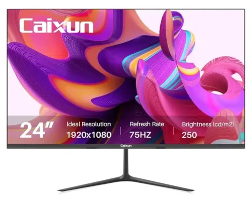 CAIXUN CM24 X2 24″, FHD, 75Hz, TYPE C+HDMI+VGA, BUILT IN SPEAKERS