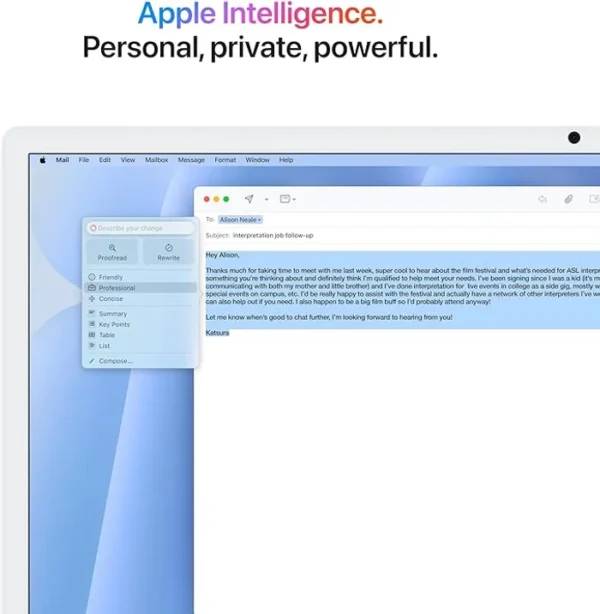 IMAC Apple M4 MD2T4LL/A 10-Core Chip 24GB 512GB SSD EN 24" 4480 x 2520 Retina Display 10-Core GPU | 16-Core Neural Engine "macOS with Apple Intelligence/Magic Keyboard & Magic Mouse BLUE IMAC IN LEBANON