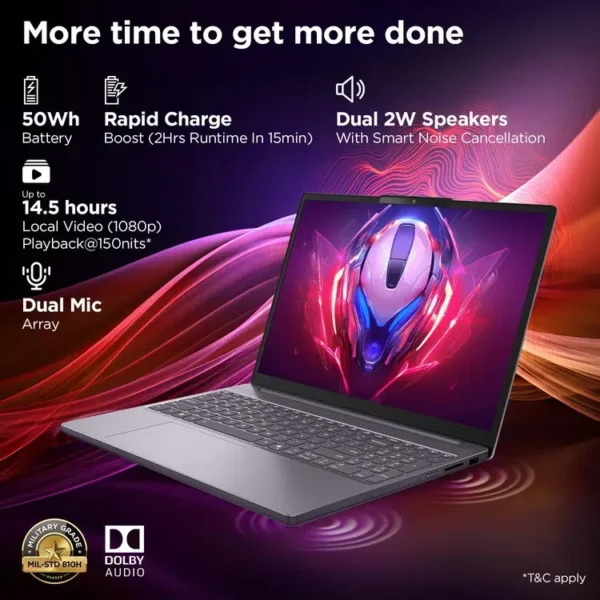 83HY001KU Lenovo Slim 5 -16AKP10 RYZEN AI 370 16GB 1TB 16" FHD+ TS W11