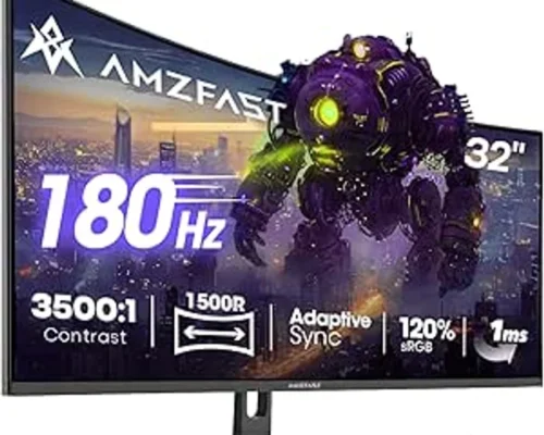 AMAZON 32 CURVED 2K 2560X1440 180Hz HDMIX2+DPX2 VESA MOUNT GAMING MONITOR