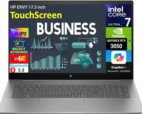 HP ENVY 17 CORE ULTRA 7 155U 32GB 1TB SSD 17.3 FHD TOUCH SCREEN NVIDIA RTX 3050 4GB WIN11