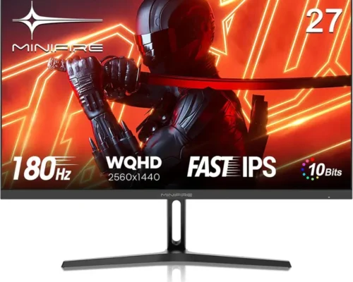 MINIFIRE 27″ 2K WQHD 2560X1440 180Hz HDMIX2+DPX2 GAMING MONITOR