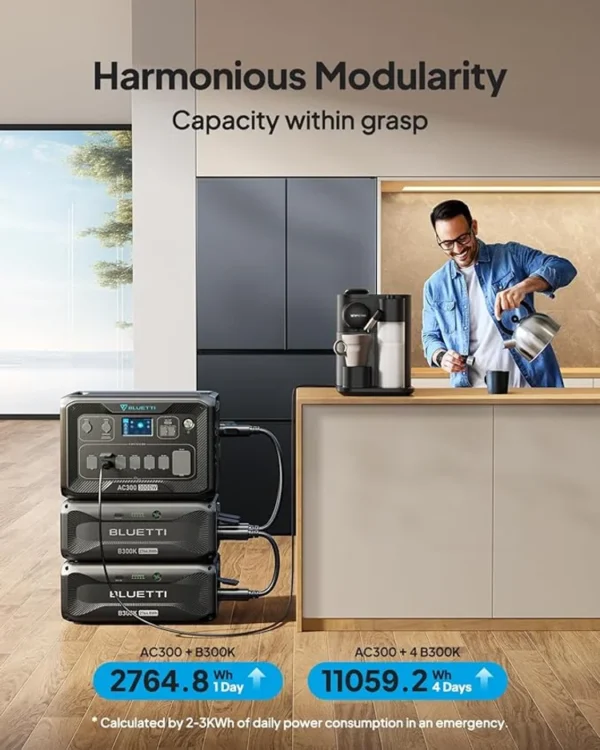 BLUETTI AC300 + B300 Home Battery Backup AC300-EU-ID 3000W 3072Wh PORTABLE POWER STATION IN LEBANON