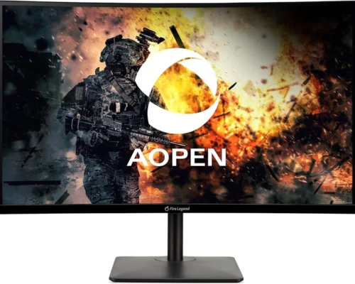 Aopen Fire Legend Gaming Monitor 1800R Curved AMD FreeSync technology Zero Frame Design Tilt 32 Inch Curved 165 Hz  Full HD (1920×1080) 2 HDMI DP  AudioBrand AOPEN