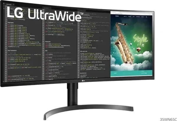 LG 35WN65C-B LG Ultrawide Monitor 1800R Curved AMD FreeSync Hight & Tilt Adjustable Black Stabilizer Dual Controller 2x7W Speakers 35 Inch lebanon