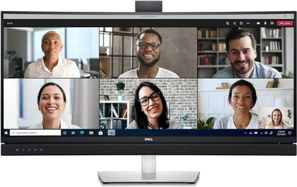 Dell C3422 3800R Curved USB-C Monitor Anti-Glare Video Conferencing Monitor Integrated IR Camera integrated KVM switch/side-by-side 34 Inch Curved 60 Hz QHD (2560x1440) 1 Display port 1 HDMI MONITOR IN LEBANON