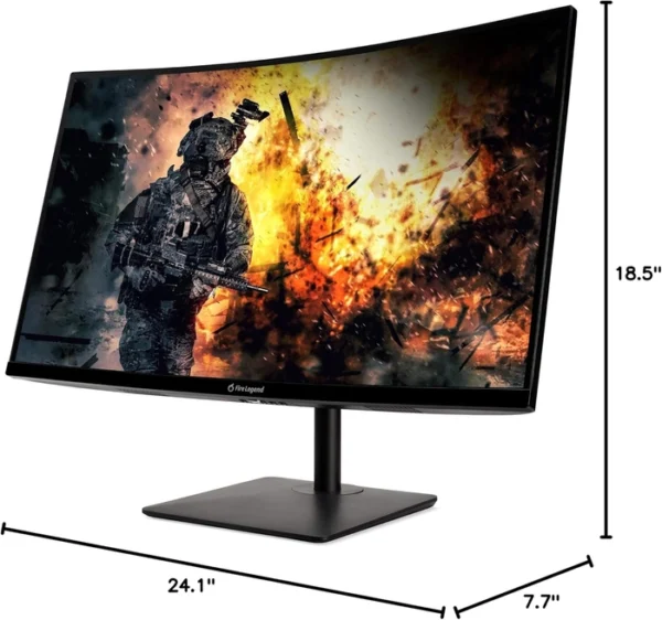 Aopen Fire Legend Gaming Monitor 1800R Curved AMD FreeSync technology Zero Frame Design Tilt 32 Inch Curved 165 Hz Full HD (1920x1080) 2 HDMI DP AudioBrand AOPEN GAMING MONITOR IN LEBANON