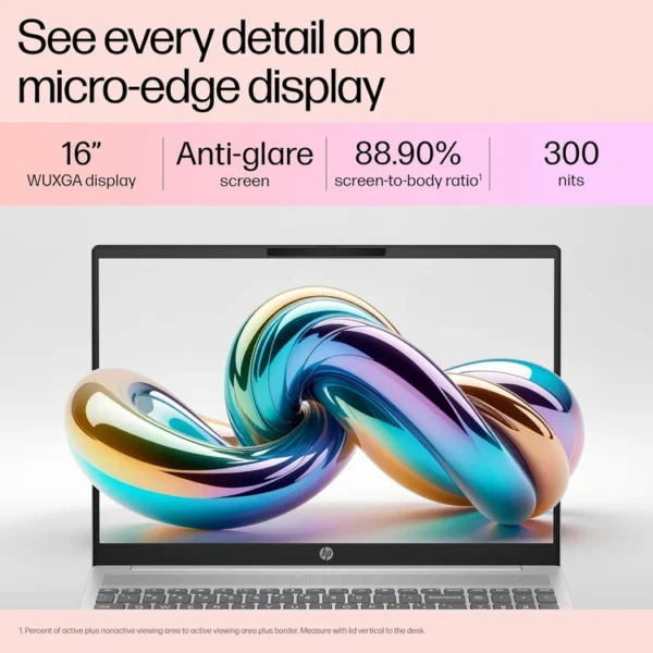 HP PAVILION 16Z-AG000 B1PC5U8R#ABA RYZEN 5 8540U 8GB 512GB NVME 16.0 WUXGA BKLT NATURAL SILVER BUSINESS LAPTOP LEBANON