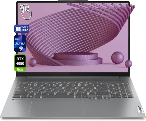 Lenovo PRO 5 GAMING Core™ Ultra 9 185H 16core 32GB 1TB SSD 16" TOUCHSCREEN 120Hz OLED NVIDIA® RTX 4050 ARTIC GREY WIN11 gaming laptop lebanon
