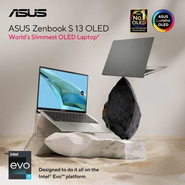 ASUS ZENBOOK S13 INTEL i7-1355U/16GB/1TB NVME/13.3" 2.8K OLED/WIN11 GREY LAPTOP LEBANON