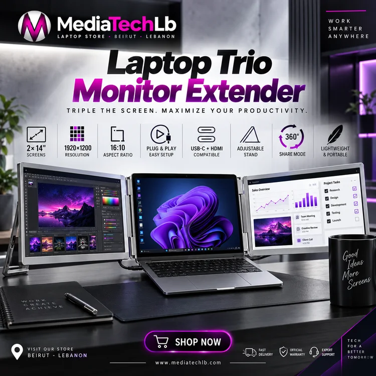 Laptop Trio Monitor Extender ACCESSORIES IN LEBANON