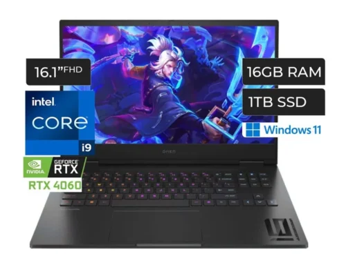 HP OMEN 16-GAMING Core i9-13900HX 24 core 16GB 1TB SSD NVMe 16.1″ FHD  165Hz NVIDIA® RTX 4060 8G