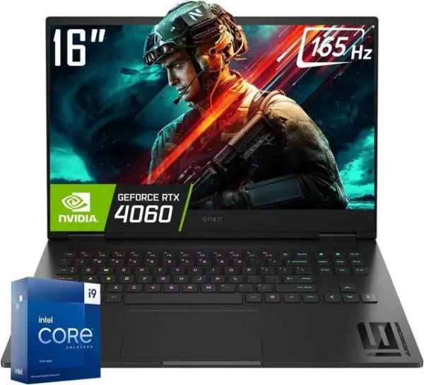 HP OMEN 16-WF0083 GAMING Core i9-13900HX 2.2GHz 16GB 1TB SSD NVMe 16.1" FHD (1920x1080) 165Hz NVIDIA® RTX 4060 8GB SHADOW BLACK BT WIN11 GAMING LAPTOP IN LEBANON