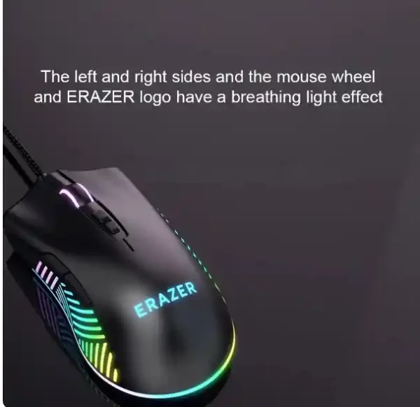 LENOVO ERAZER G302 Wired Gaming Mouse with 7200DPI RGB Lighting Effect Interface USB Ergonomic GAMING MOUSE IN LEBANON