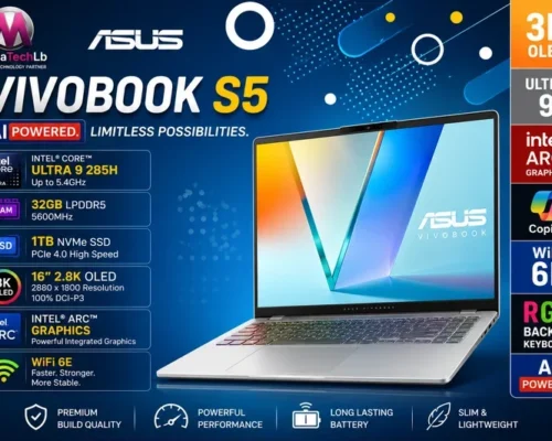 Asus vivobook S5 Ultra 9-285H 32GB 1TB SSD 16 2.8K OLED Intel Arc Graphic WiFi