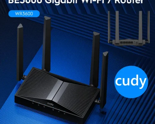 CUDY Wi-Fi 7 Router – Dual-Band 3.6 Gbps Speed 5 Gigabit Ports VPN Support