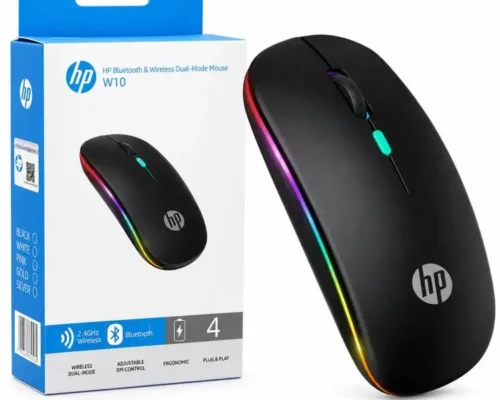 HP mouse bluetooth & wireless RGB dual model mouse w10 receiving distance wireless technology bluetooth technology rechanger
