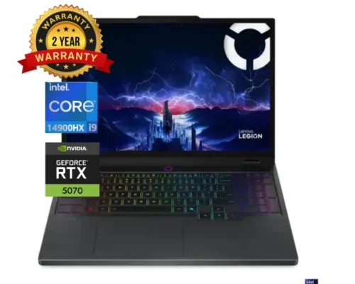 LENOVO LEGION 5 pro Core™ I9-14900HX 24core 32GB 1TB NVME EN/AR 15.1″ WQXGA OLED 2k(2560×1600) 165HZ RTX 5070 8GB BLACK WIN11PRO 2 YEARS WTY