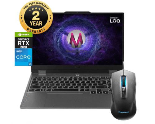 LENOVO LOQ Gaming laptop Core™ i5-12450HX 16GB 512GB 15.6″ FHD 144HZ RTX 2050 4GB LENOVO LOQ RGB MOUSE (WIN 11 PRO)