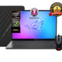 ASUS ROG ZEPHYRUS GA403WR-QS116 AMD Ryzen™ AI 9 HX 370 64GB DDR5 ON BOARD 1TB NVME EN14" 3K (2880 x 1800) 120HZ OLED RTX 5070TI 12GB DOS + ROG Impact Gaming Mouse + ROG Zephyrus G14 Sleeve LAPTOP IN LEBANON