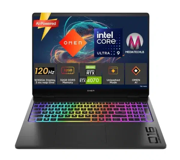 AE0E8U8R#ABA HP OMEN 14T-FB000 Ultra 9-185H 32GB 2TB NVME 14 2.8K OLED+ 120HZ RTX 4070 BLACK Business Laptop 1 year warranty Laptop in Lebanon