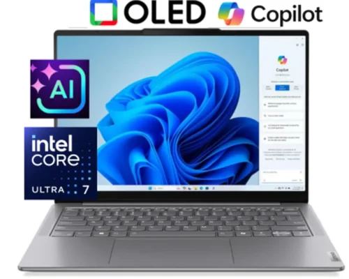 Lenovo SLIM 7 Ai+ copilot Intel Core Ultra 7-155H 16core 32GB 1TB SSD 14″ OLED Touchscreen Intel Arc  Luna Grey Win11