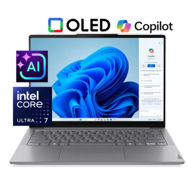 83D80003US Lenovo SLIM 7 Intel Core Ultra 7-155H 32GB 1TB SSD 14" (1920x1200) OLED Touchscreen Intel Arc  Luna Grey Win 11 Home Business Laptop 1 year warranty Laptop in Lebanon