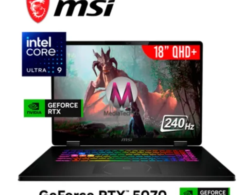 MSI CROSSHAIR 18 HX AI Core™ Ultra 9 275HX 32 GB  1 TB NVMe 18 240Hz NVIDIA RTX 5070 8GB  COSMO GRAY WIN11 SteelSeries RGB Backlit Keyboard