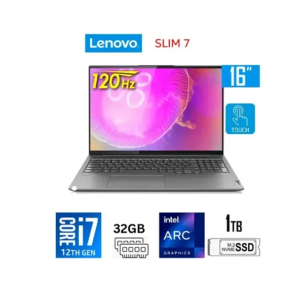 LENOVO IDEAPAD SLIM 7 PROX 14IRH7 CORE i7-12700H 32GB 1TB NVME 14.5" 3K TOUCH INTEL ARC WIN11P GREY LAPTOP LEBANON