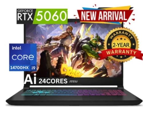 MSI KATANA 15 HX  Core™ i9-14900HX 24core16GB 1TB NVME 15.6″ QHD 2k 165HZ RTX 5060 8GB win11 pro