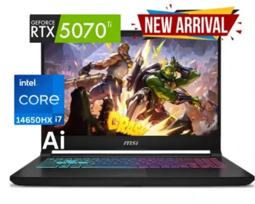MSI KATANA 15 HX Core™ i7-14650HX 16GB 1TB NVME EN 15.6″ QHD 2k (2560×1440) 165HZ RTX 5070 DDR7 8GB WIN 11