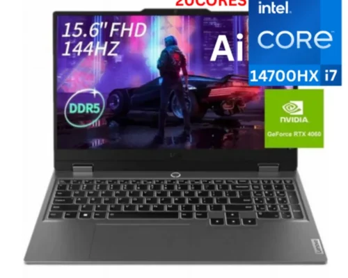 LENOVO LOQ Core™ I7-14700HX 20Core 16GB DDR5 512NVME EN/AR 15.6″ FHD 144HZ RTX 4060 8GB win11 pro