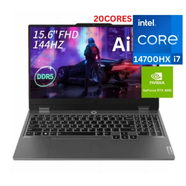 LENOVO LOQ 15IRX9 83DV00UUDP (2 YEARS WARRANTY) Core™ I7-14700HX 16GB DDR5 1TB NVME EN/AR 15.6" FHD 144HZ RTX 4060 8GB DOS/LUNA GREY GAMING LAPTOPS 2 YEARS WARINTY LAPTOP IN LEBANON