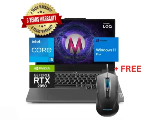 LENOVO LOQ Gaming laptop Core™ i5-12450HX 16GB 512GB 15.6″ FHD 144HZ RTX 2050 4GB LENOVO LOQ RGB MOUSE (WIN 11 PRO) sold