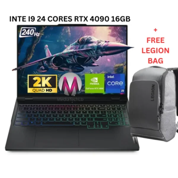 Lenovo Legion 7 pro 82WQ0005US Intel Core i9-13900HX 32B 2TB SSD 16" WQXGA 2K 240HZ Nvidia RTX 4090 16G GAMING LAPTOP LEBANON