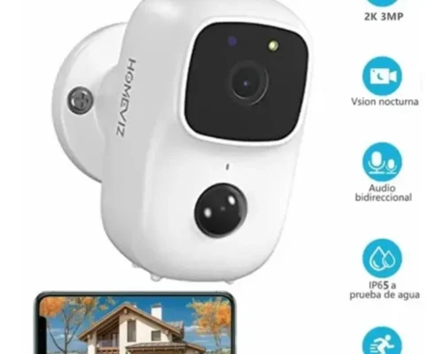CAMERA SMART HOME IP WIRELESS BATTERY POWERED RECHARGEABLE INDOOR/OUTDOOR 2MP 2K WITH MOBILE APP