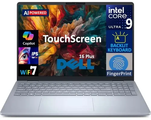DELL PLUS Ai Core™ ULTRA 9 288V (second gen)32GB DDR5 1TB NVME EN 16″FHD+  TOUCHSCREEN INTEL ARC 140V WIN 11 / LIGHT BLUE