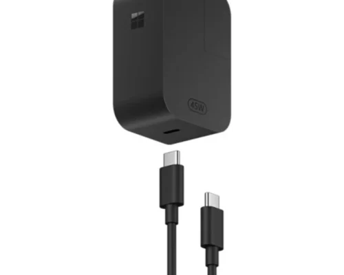 Microsoft – Surface   45W USB-C Wall Charger – Black