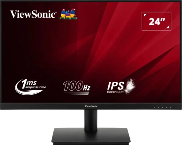 ViewSonic VA240-H 24'' Full HD Monitor 1ms Response time Static Contrast Ratio 1000 1(typ) Blue Light Filter 1 Year Warranty Backlight life 30000 hrs Flat Flicker Free 100 Hz Resolution: 1920x1080 PC Operating System: MAC Windows 1 VGA 1 HDMI Monitor In Lebanon