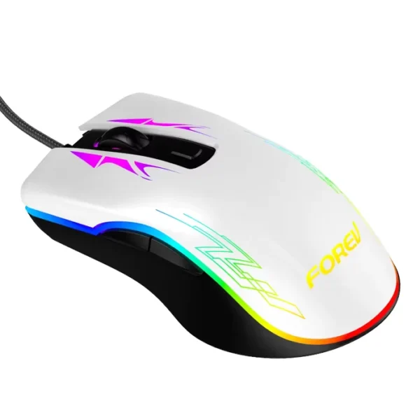 FORVE Generic FV-509 HighEnd Gaming Mouse RGB Breathable Backlit LED - 6400 DPI - For PC GAMING MOUSE IN LEBANON